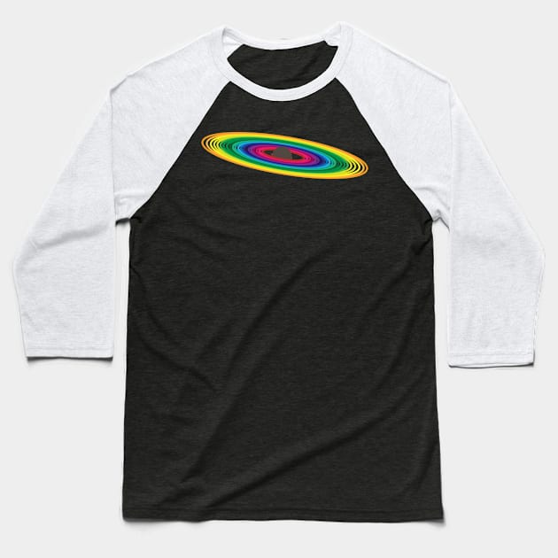 rainbow planet Baseball T-Shirt by ArianJacobs